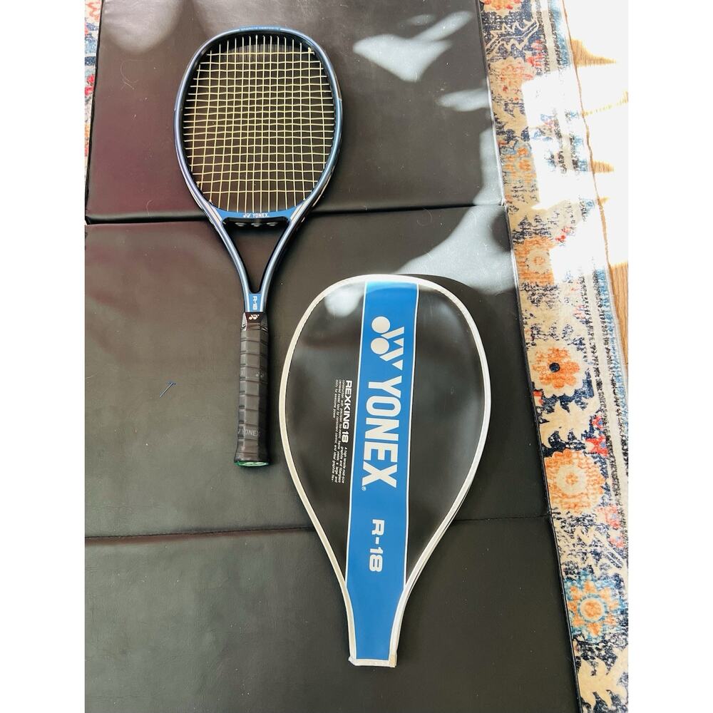 Yonex RexKing 18 Tennis Racket - 4 1/4 in, Strung, MID, New Old Stock, Vintage